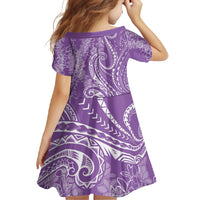 Polynesia Plumeria Lei Family Matching Off Shoulder Maxi Dress and Hawaiian Shirt Periwinkle Curves Motif