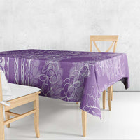 Polynesia Plumeria Lei Tablecloth Periwinkle Curves Motif