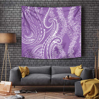 Polynesia Plumeria Lei Tapestry Periwinkle Curves Motif LT7 Periwinkle - Polynesian Pride