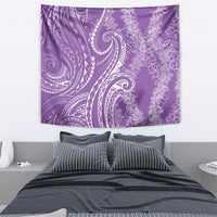 Polynesia Plumeria Lei Tapestry Periwinkle Curves Motif LT7 - Polynesian Pride
