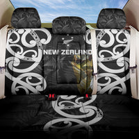 New Zealand WC2026 Black Back Car Seat Cover Silver Fern LT7 One Size Black - Polynesian Pride