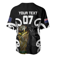 New Zealand WC2026 Custom Black Baseball Jersey Silver Fern LT7 - Polynesian Pride
