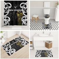 New Zealand WC2026 Black Bathroom Set Silver Fern LT7 - Polynesian Pride