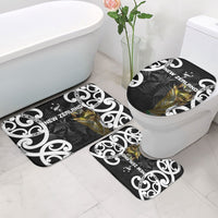 New Zealand WC2026 Black Bathroom Set Silver Fern LT7 - Polynesian Pride