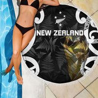 New Zealand WC2026 Black Beach Blanket Silver Fern LT7 - Polynesian Pride