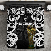 New Zealand WC2026 Black Bedding Set Silver Fern LT7 Black - Polynesian Pride