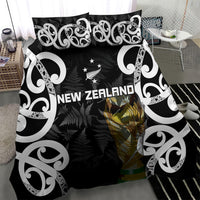 New Zealand WC2026 Black Bedding Set Silver Fern LT7 - Polynesian Pride