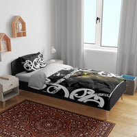 New Zealand WC2026 Black Bedding Set Silver Fern LT7 - Polynesian Pride