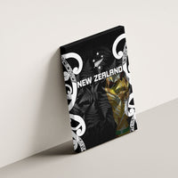New Zealand WC2026 Black Canvas Wall Art Silver Fern LT7 - Polynesian Pride
