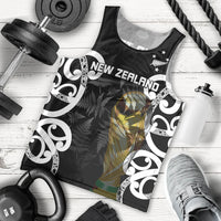 New Zealand WC2026 Custom Black Men Tank Top Silver Fern LT7 - Polynesian Pride