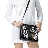 New Zealand WC2026 Black Shoulder Handbag Silver Fern LT7 - Polynesian Pride