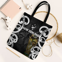 New Zealand WC2026 Black Tote Bag Silver Fern LT7 Black Strap One Size Black - Polynesian Pride