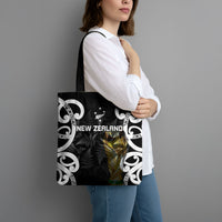 New Zealand WC2026 Black Tote Bag Silver Fern LT7 - Polynesian Pride