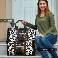 New Zealand WC2026 Black Travel Bag Silver Fern LT7 - Polynesian Pride