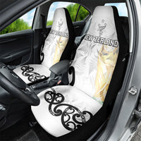 New Zealand WC2026 White Car Seat Cover Silver Fern LT7 - Polynesian Pride