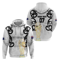 New Zealand WC2026 Custom White Hoodie Silver Fern LT7 - Polynesian Pride