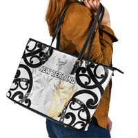 New Zealand WC2026 White Leather Tote Bag Silver Fern LT7 - Polynesian Pride