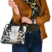 New Zealand WC2026 White Shoulder Handbag Silver Fern LT7 - Polynesian Pride