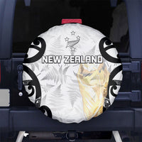 New Zealand WC2026 White Spare Tire Cover Silver Fern LT7 No hole White - Polynesian Pride