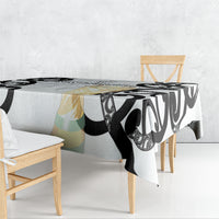 New Zealand WC2026 White Tablecloth Silver Fern LT7 - Polynesian Pride