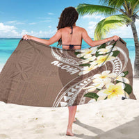 Aloha Hawaii Festive Sarong Frangipani Lace Classic - Beige