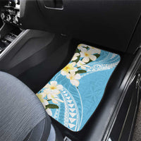 Aloha Hawaii Festive Car Mats Frangipani Lace Classic - Turquoise