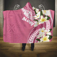 Aloha Hawaii Festive Hooded Blanket Frangipani Lace Classic - Rosy LT7 - Polynesian Pride