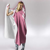 Aloha Hawaii Festive Hooded Blanket Frangipani Lace Classic - Rosy LT7 - Polynesian Pride