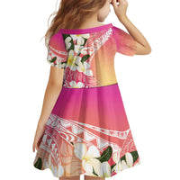 Aloha Hawaii Festive Family Matching Off Shoulder Short Dress and Hawaiian Shirt Frangipani Lace Classic - Spring Vibes