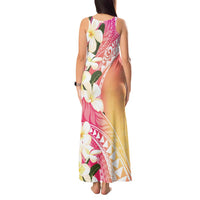Aloha Hawaii Festive Tank Maxi Dress Frangipani Lace Classic - Spring Vibes