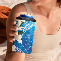 Aloha Hawaii Festive 4 in 1 Can Cooler Tumbler Frangipani Lace Classic - Oceanic