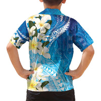 Aloha Hawaii Festive Family Matching Short Sleeve Bodycon Dress and Hawaiian Shirt Frangipani Lace Classic - Oceanic