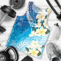 Aloha Hawaii Festive Men Tank Top Frangipani Lace Classic - Oceanic
