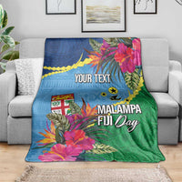 Personalized Malampa Fiji Day Together We Grow Blanket Special Tapa Mix - Polynesian Pride