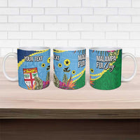 Personalized Malampa Fiji Day Together We Grow Ceramic Mug Special Tapa Mix LT7 - Polynesian Pride