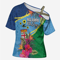 Personalized Malampa Fiji Day Together We Grow Cross Shoulder Shirt Special Tapa Mix - Polynesian Pride