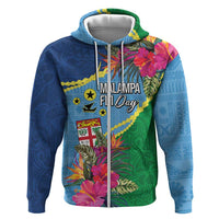 Personalized Malampa Fiji Day Together We Grow Hoodie Special Tapa Mix - Polynesian Pride