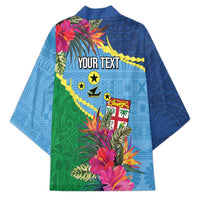 Personalized Malampa Fiji Day Together We Grow Kimono Special Tapa Mix - Polynesian Pride