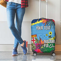 Personalized Malampa Fiji Day Together We Grow Luggage Cover Special Tapa Mix - Polynesian Pride