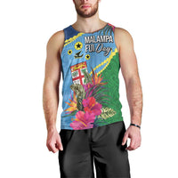 Personalized Malampa Fiji Day Together We Grow Men Tank Top Special Tapa Mix - Polynesian Pride