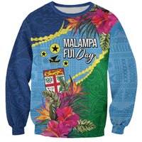Personalized Malampa Fiji Day Together We Grow Sweatshirt Special Tapa Mix - Polynesian Pride