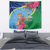 Personalized Malampa Fiji Day Together We Grow Tapestry Special Tapa Mix - Polynesian Pride