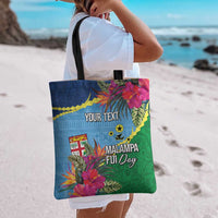 Personalized Malampa Fiji Day Together We Grow Tote Bag Special Tapa Mix - Polynesian Pride