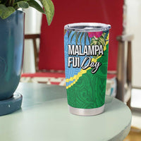 Personalized Malampa Fiji Day Together We Grow Tumbler Cup Special Tapa Mix LT7 - Polynesian Pride