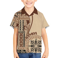 Samoa Siapo Motif Family Matching Short Sleeve Bodycon Dress and Hawaiian Shirt Classic Style LT7