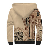 Samoa Siapo Motif Sherpa Hoodie Classic Style LT7 - Polynesian Pride