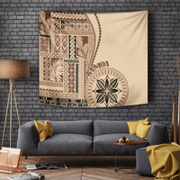 Samoa Siapo Motif Tapestry Classic Style LT7 Beige - Polynesian Pride
