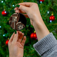 Samoa Siapo Motif Ceramic Ornament Classic Style - Black Ver LT7 - Polynesian Pride