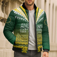 Cook Islands Rugby Custom Bomber Puffer Jacket Kuki Avaiki LT7 - Polynesian Pride