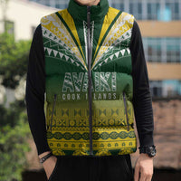 Cook Islands Rugby Custom Sleeveless Puffer Jacket Kuki Avaiki LT7 - Polynesian Pride